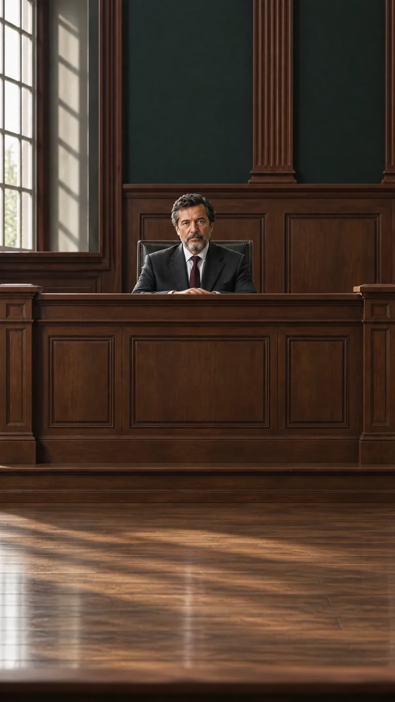 Un juez presenta la audiencia en Pretext
